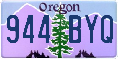 OR license plate 944BYQ