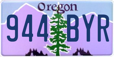 OR license plate 944BYR