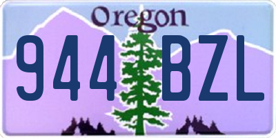 OR license plate 944BZL