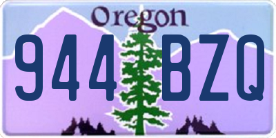 OR license plate 944BZQ