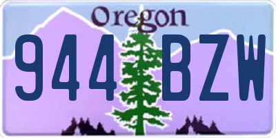 OR license plate 944BZW