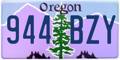 OR license plate 944BZY
