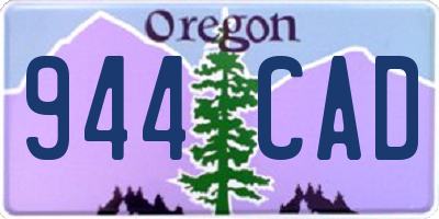 OR license plate 944CAD