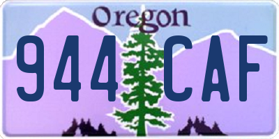 OR license plate 944CAF