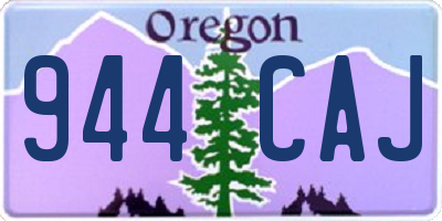 OR license plate 944CAJ
