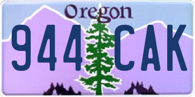 OR license plate 944CAK