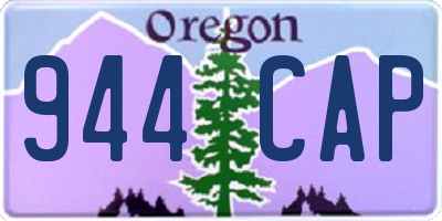 OR license plate 944CAP