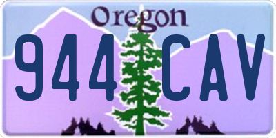OR license plate 944CAV