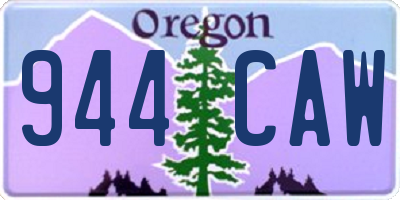 OR license plate 944CAW