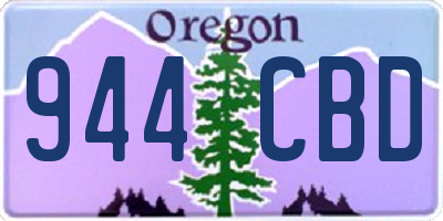 OR license plate 944CBD