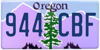 OR license plate 944CBF