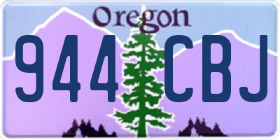 OR license plate 944CBJ