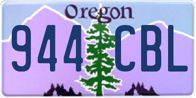 OR license plate 944CBL