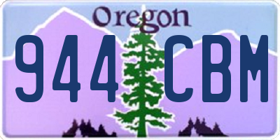 OR license plate 944CBM