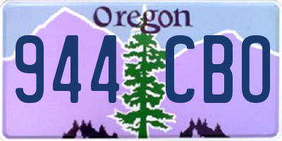 OR license plate 944CBO