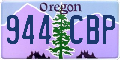 OR license plate 944CBP