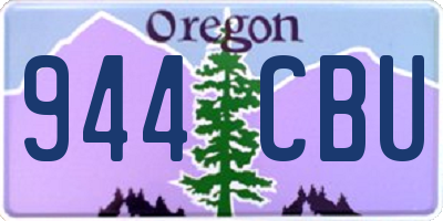 OR license plate 944CBU