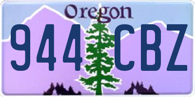 OR license plate 944CBZ