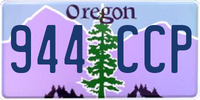 OR license plate 944CCP
