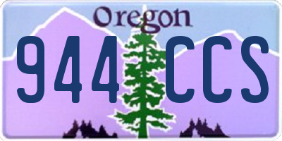 OR license plate 944CCS