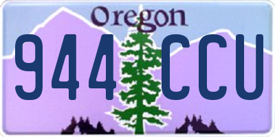 OR license plate 944CCU