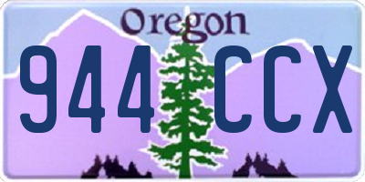 OR license plate 944CCX