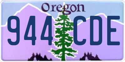 OR license plate 944CDE