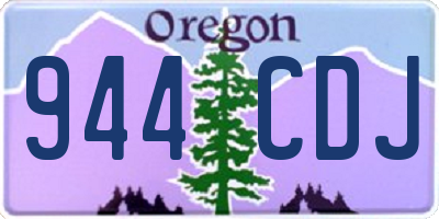 OR license plate 944CDJ