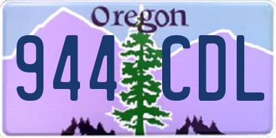 OR license plate 944CDL