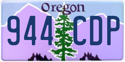 OR license plate 944CDP
