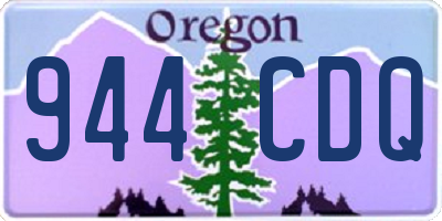 OR license plate 944CDQ