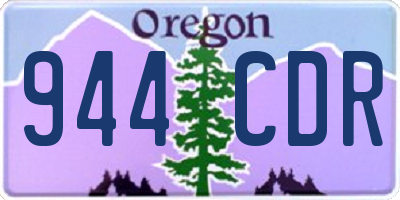 OR license plate 944CDR