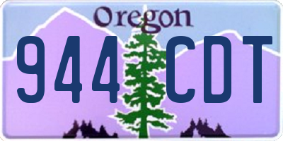 OR license plate 944CDT