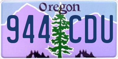 OR license plate 944CDU