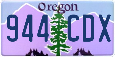 OR license plate 944CDX