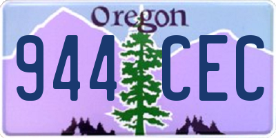 OR license plate 944CEC