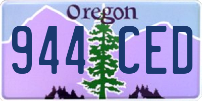 OR license plate 944CED