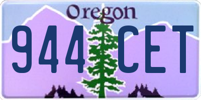 OR license plate 944CET