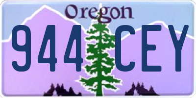 OR license plate 944CEY