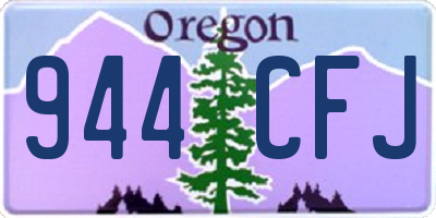 OR license plate 944CFJ