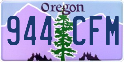 OR license plate 944CFM
