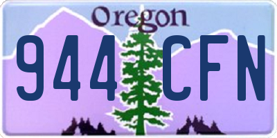 OR license plate 944CFN