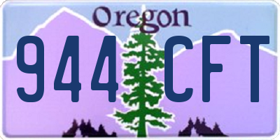 OR license plate 944CFT