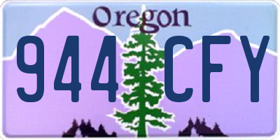 OR license plate 944CFY