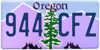 OR license plate 944CFZ