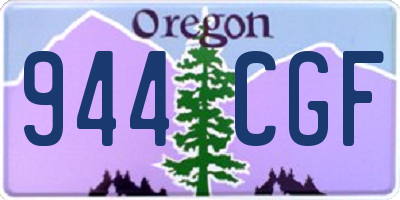 OR license plate 944CGF