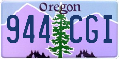 OR license plate 944CGI