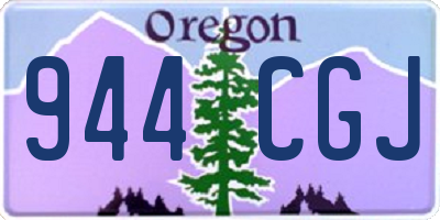 OR license plate 944CGJ