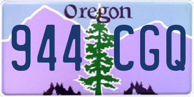 OR license plate 944CGQ