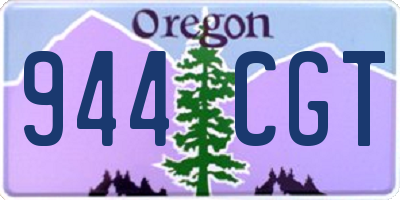 OR license plate 944CGT
